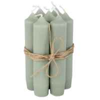 Set a 5 korte dinerkaarsjes zacht groen